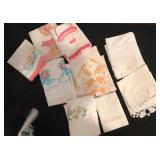 Embroidered and Crocheted Pillow Cases