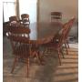 Oak Dining Room Table with Chairs (6)