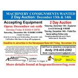 2 Day Equipment Auction - Day 1