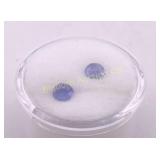 Tanzanite Gemstone Pair 1.32 Ct Tanzania