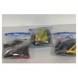 Fishing Bait: Tubes Worms Craw Assortment