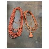 Extension Cords 1-100 Ft, 1-25 Ft, w/Multi Outlets