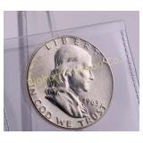 1963 Franklin Half Dollar AU