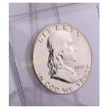 1961 Franklin Half Dollar AU