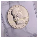 1961 Franklin Half Dollar AU