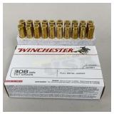 Ammo 308 Win 20 Rds Winchester 147 Gr FMJ