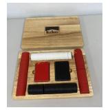 Marlboro Poker Set in Wooden Organizer
