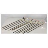 29" Wood Arrows 12 Count *6 Have Points
