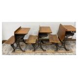 Childs VTG School Desks The New Caxton