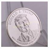 Donald Trump One Troy Ounce .999 Fine Silver Round