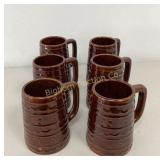 VTG Marcrest "Daisy & Dot" 6 Pc Stoneware Mug Set