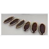 VTG McCoy 7316 Corn Dish Drip Glaze 6 Pc Set