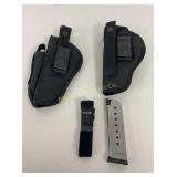 Holsters & Magazine 3 Pc Lot, Outbags w/ Mag