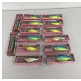Rapala Fishing Lure Assortment 14 Pc Lot