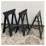 Saw Horses 3 Pc Lot