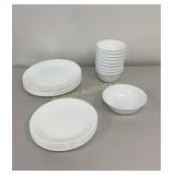 Corelle Dinnerware 8 Salad Plates, 9 Bowls