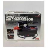 3-Way Emergency Air Compresor 12 Volt