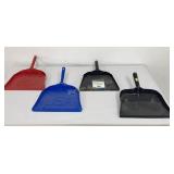 Metal Dust Pans 4 Pc Lot