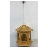 Wooden Bird Feeder 12" Tall