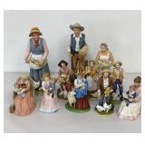Homco Porcelain Figurine Collection 12 Pc Lot