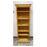 Wooden Bookcase w/ 5 Adjustable Shelves