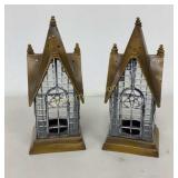 Candle Lanterns 2 Pc Lot Approx 12" Tall
