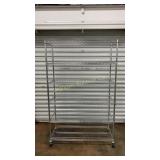 Chrome 6 Tier Shelf Unit on Wheels