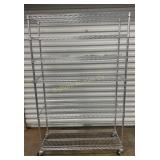 Chrome 6 Tier Shelf Unit on Wheels