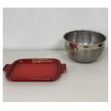 Le Cruset 21-1 Serving Tray, 8 Qt Stainless Mixing