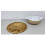 Pyrex 4 Qt Bowl #444, 13" Cooking Stone