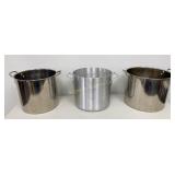 Stainless & Aluminum Stock Pots Various Sizes