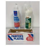 Plastic Sheeting, Painters Plastic 3 Rolls in Lot