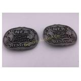 1983 Hesston NFR Belt Buckles 25th Anniversary