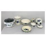 Crock Shop Stoneware Bowls, Spoon Rest, Creamer