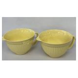 Yellow Mixing Bowl w/ Handles 2 PC Lot