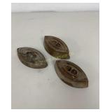 VTG Sad Irons 3 Pc Lot