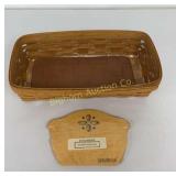 Longaberger Bread Basket w/ Brick & Divider