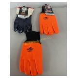 Wells Lamont PVC & Nitrile Coated Gloves 3 Pair