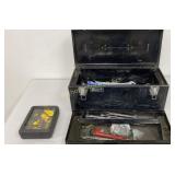 Homak 20" Tool Box w/ Contents: Pipe Wrench, End