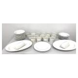 Gibson Dinnerware Serving Platters, Butter Dish