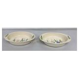 Emerson Creek Pottery Casserole Pans 2 Pc Lot
