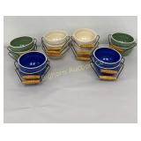 Farm House Style Bowls w/ Wire & Wooden Handles