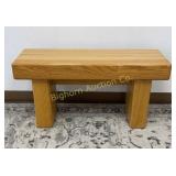 Solid Oak Heavy Duty Bench