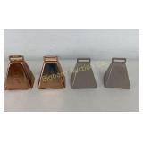 Cow/Sheep Bells 3" 4 Pc Lot