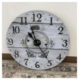 Wall Clock Made w/ Wooden Wire Spool End
