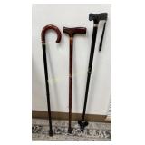 Canes 3 Pc Lot Various Styles MFG