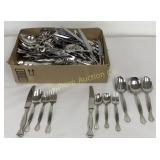 Flatware: Large Quantity Knives, Spoons, Forks,