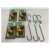 Wall Mount Adjustable Tool Holders, S-Hooks