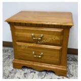 Cochrane Oak 2 Drawer Night Stand