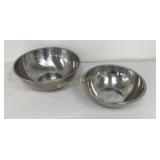 Large Stainless Steel Mixing Bowls 13" & 16"